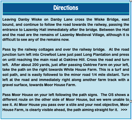 Walking Directions Panel